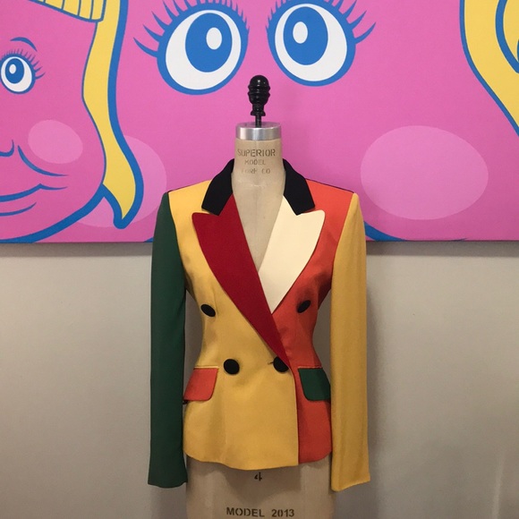 Moschino Jackets & Blazers - Moschino Cheap and Chic Color Block Blazer Vintage